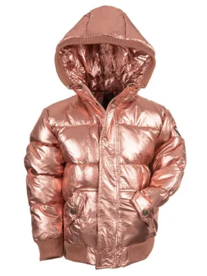 Appaman Puffy Coat Rose Gold Girls 5-8