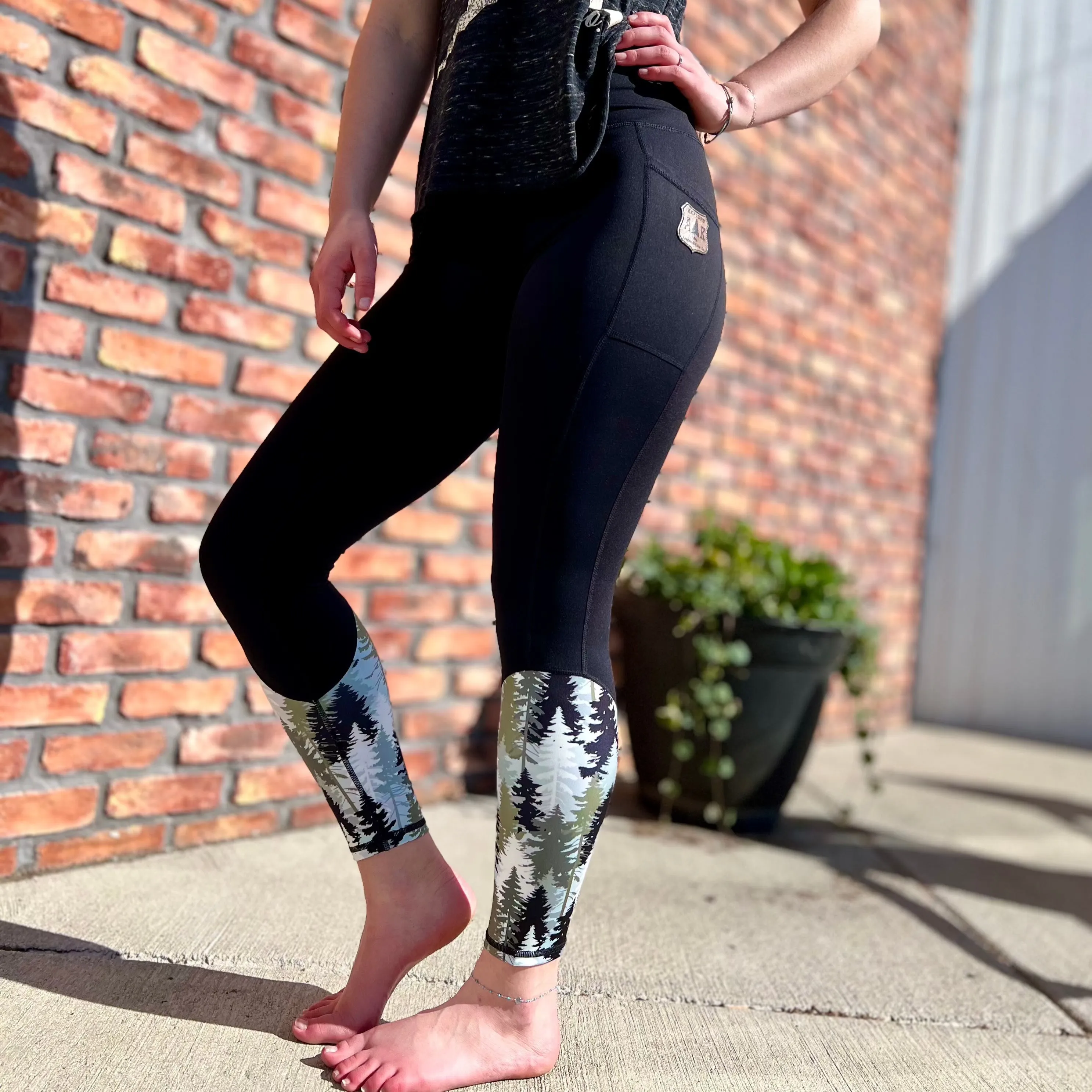 Athletic Calf Print Leggings