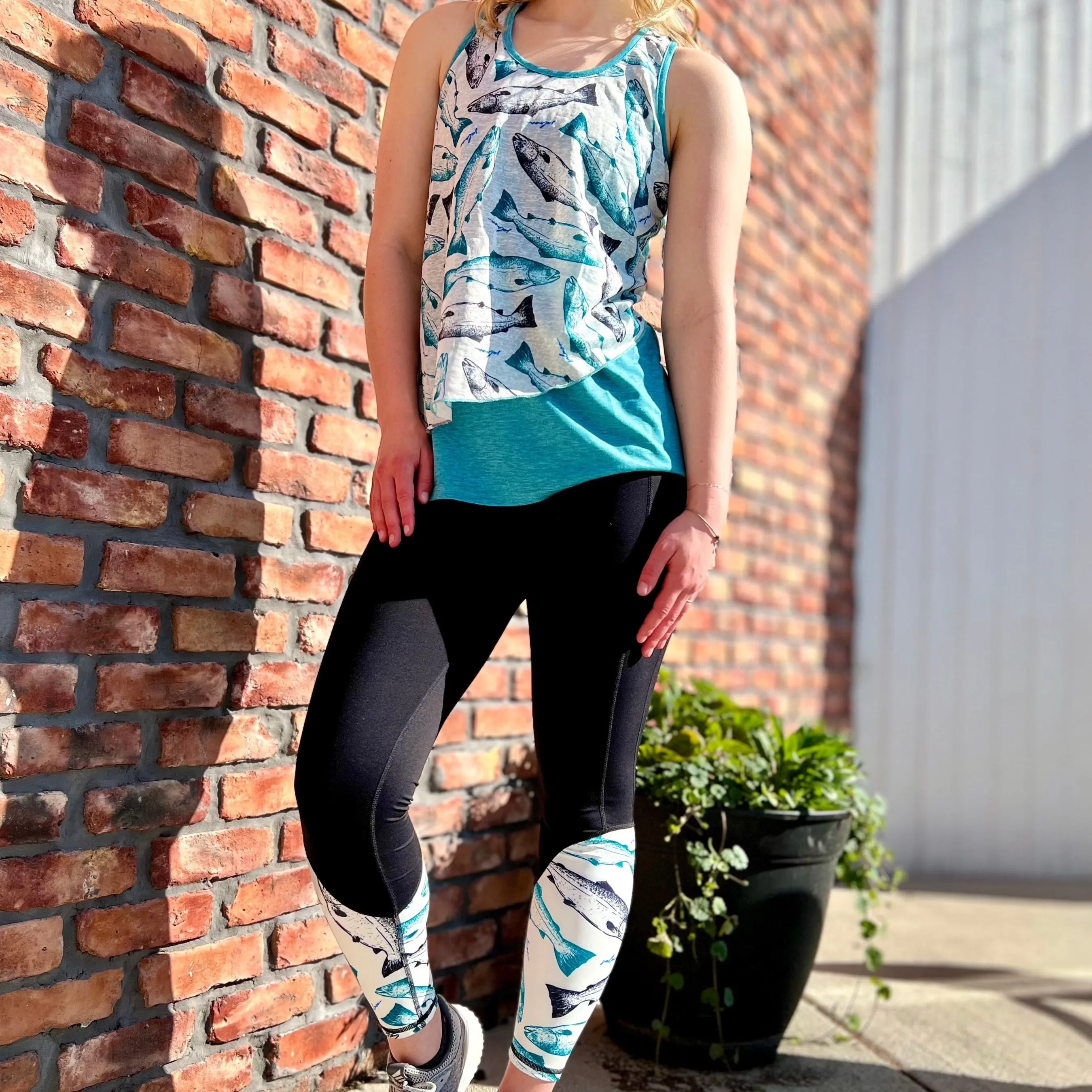 Athletic Calf Print Leggings