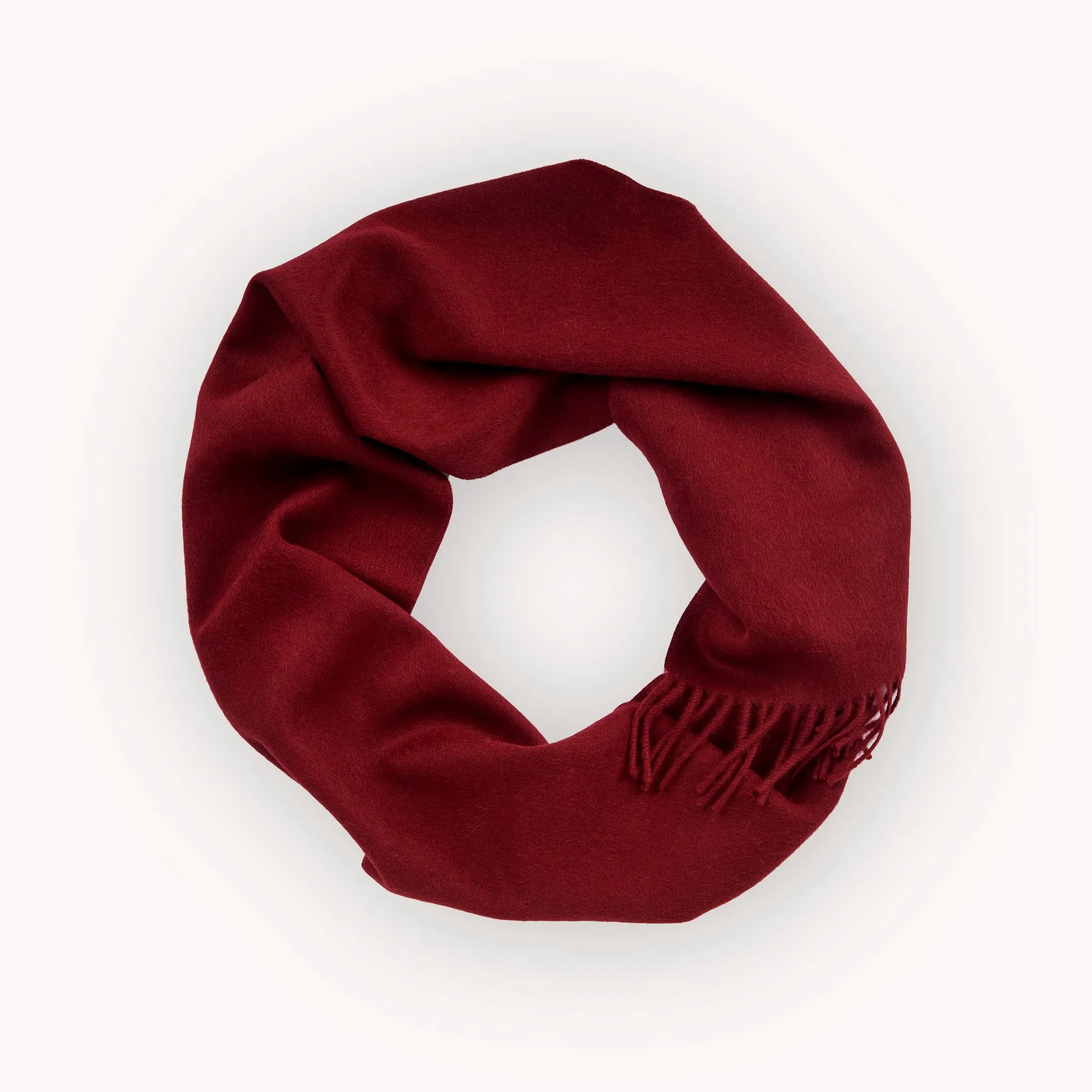 Baby Alpaca Hepburn Scarf - Silky Rouge