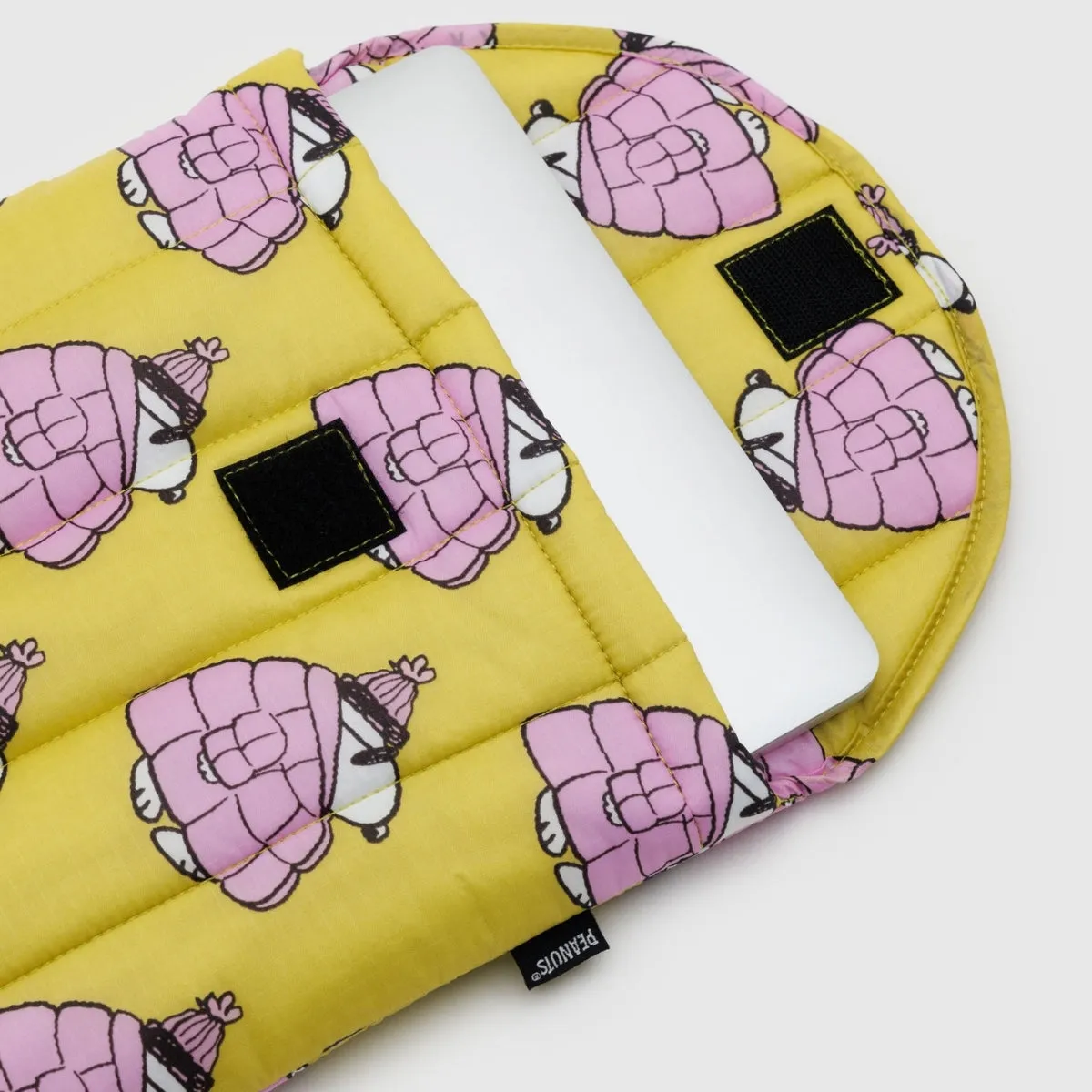 Baggu Puffy Laptop Sleeve 13"/14" in Puffer Snoopy Pink