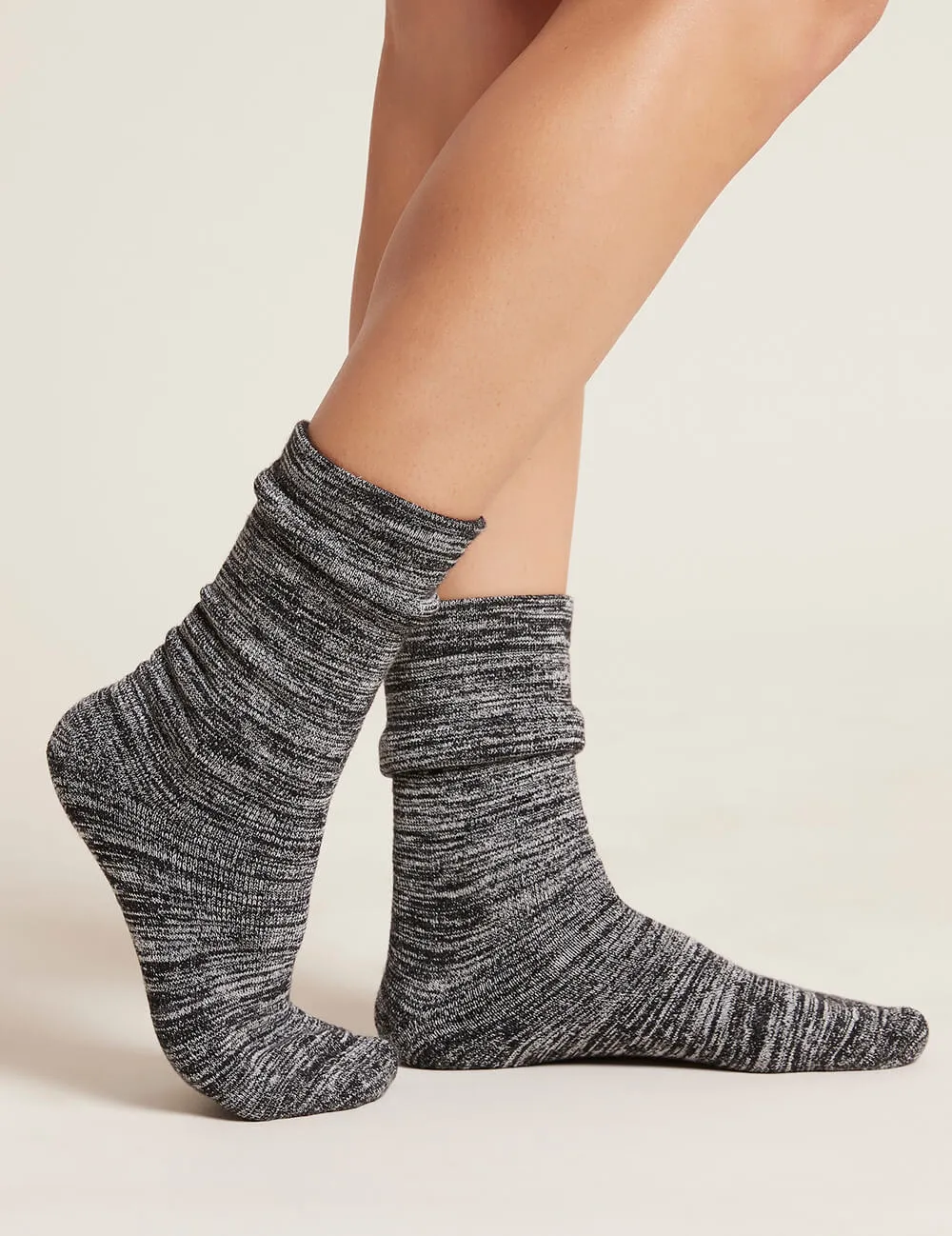 Black Chunky Bed Socks