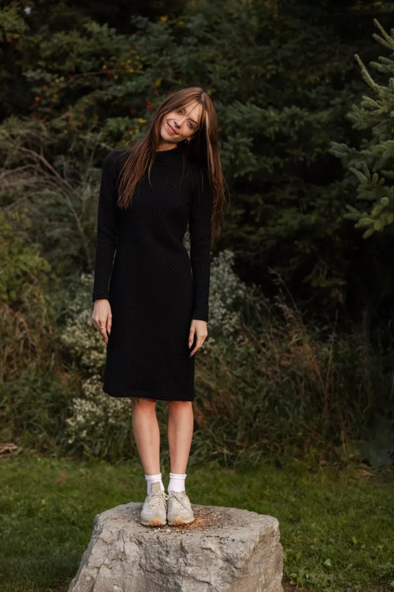 Bodybag Lennon Dress - Black or Cream Boing Knit (Online Exclusive)