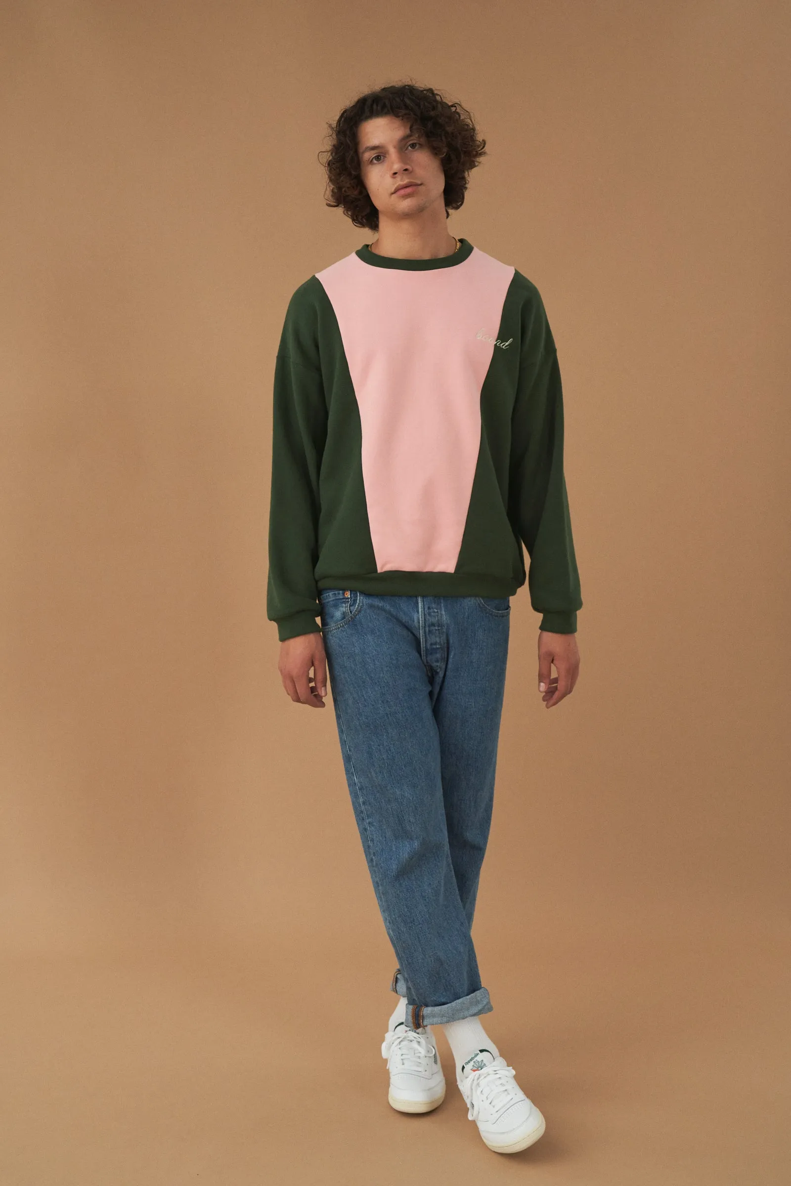 bound 'Forest Rose' Panel Sweater