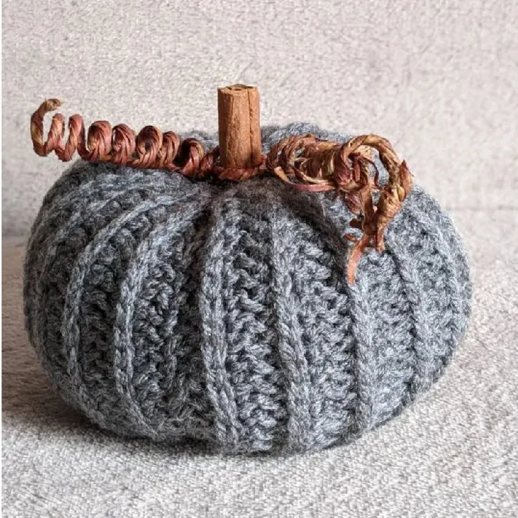 Bulk 6" Crochet Pumpkin Hand Knit Home Accent Wholesale