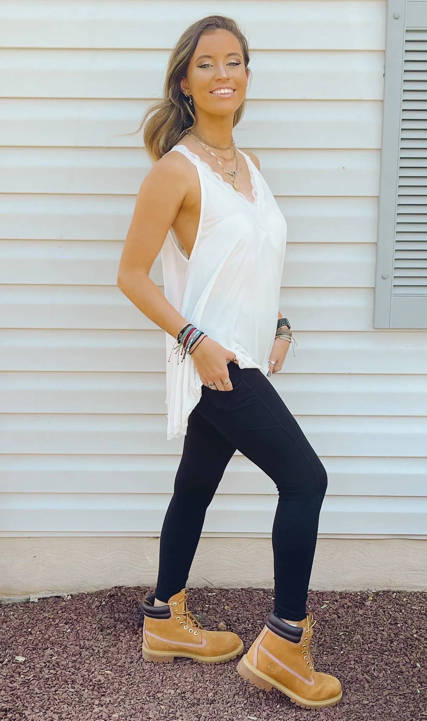 Buttery Soft Leggings With Pockets in Black