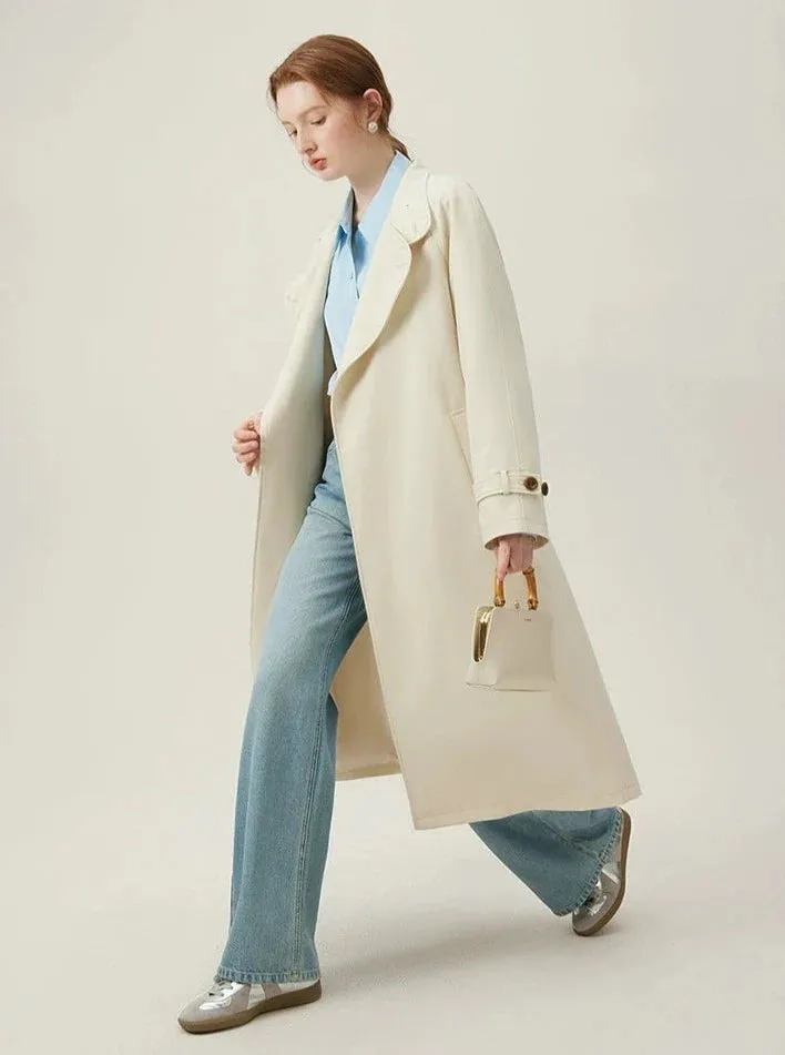 Classic Cream Trench Coat