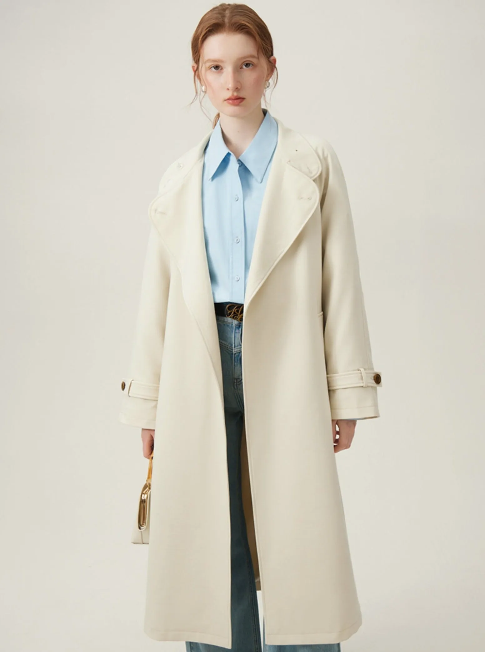 Classic Cream Trench Coat