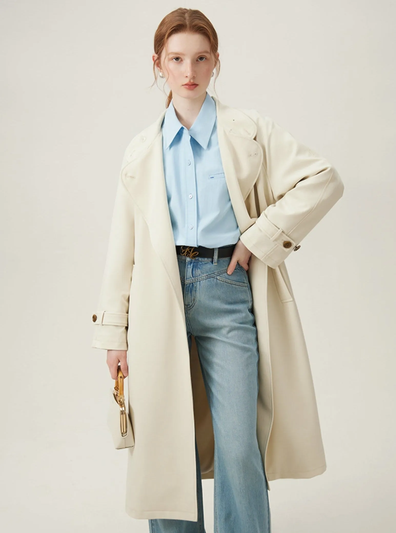 Classic Cream Trench Coat