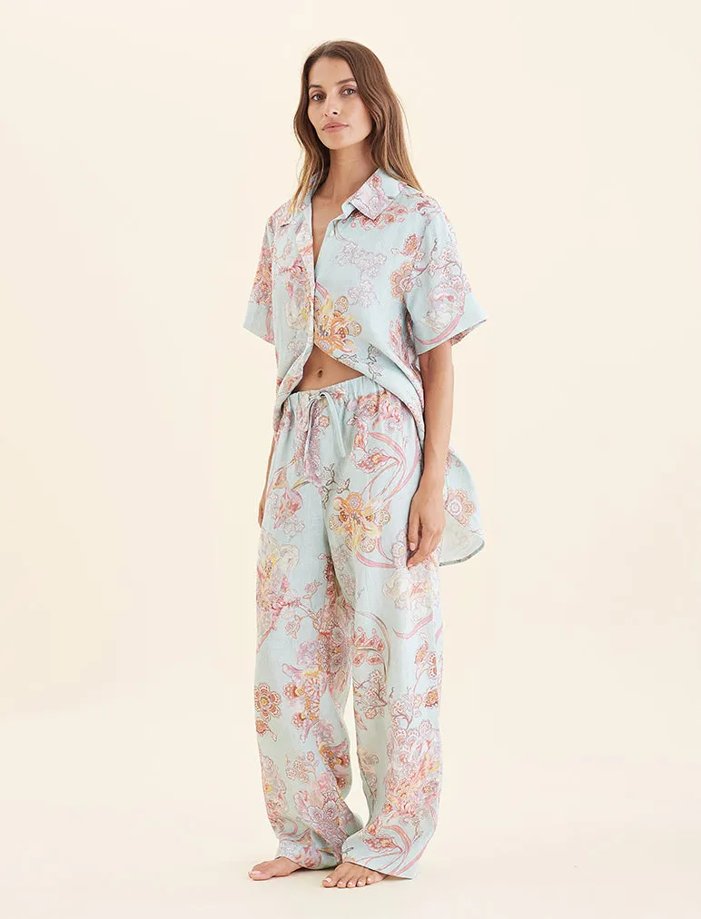 Coco Resort Linen Full Length Pant