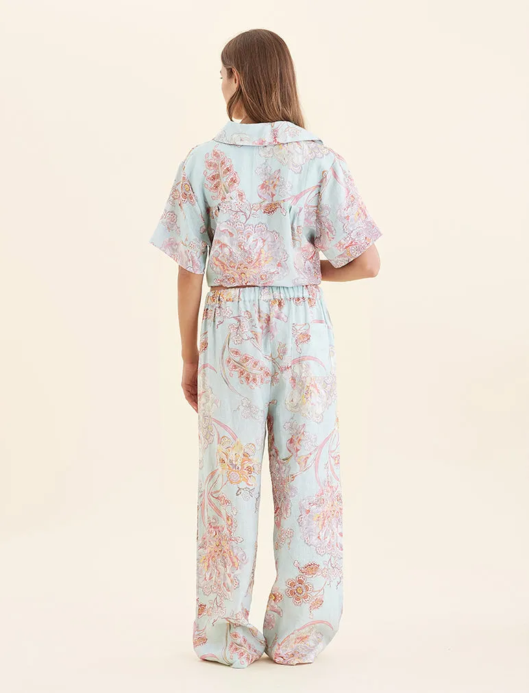 Coco Resort Linen Full Length Pant