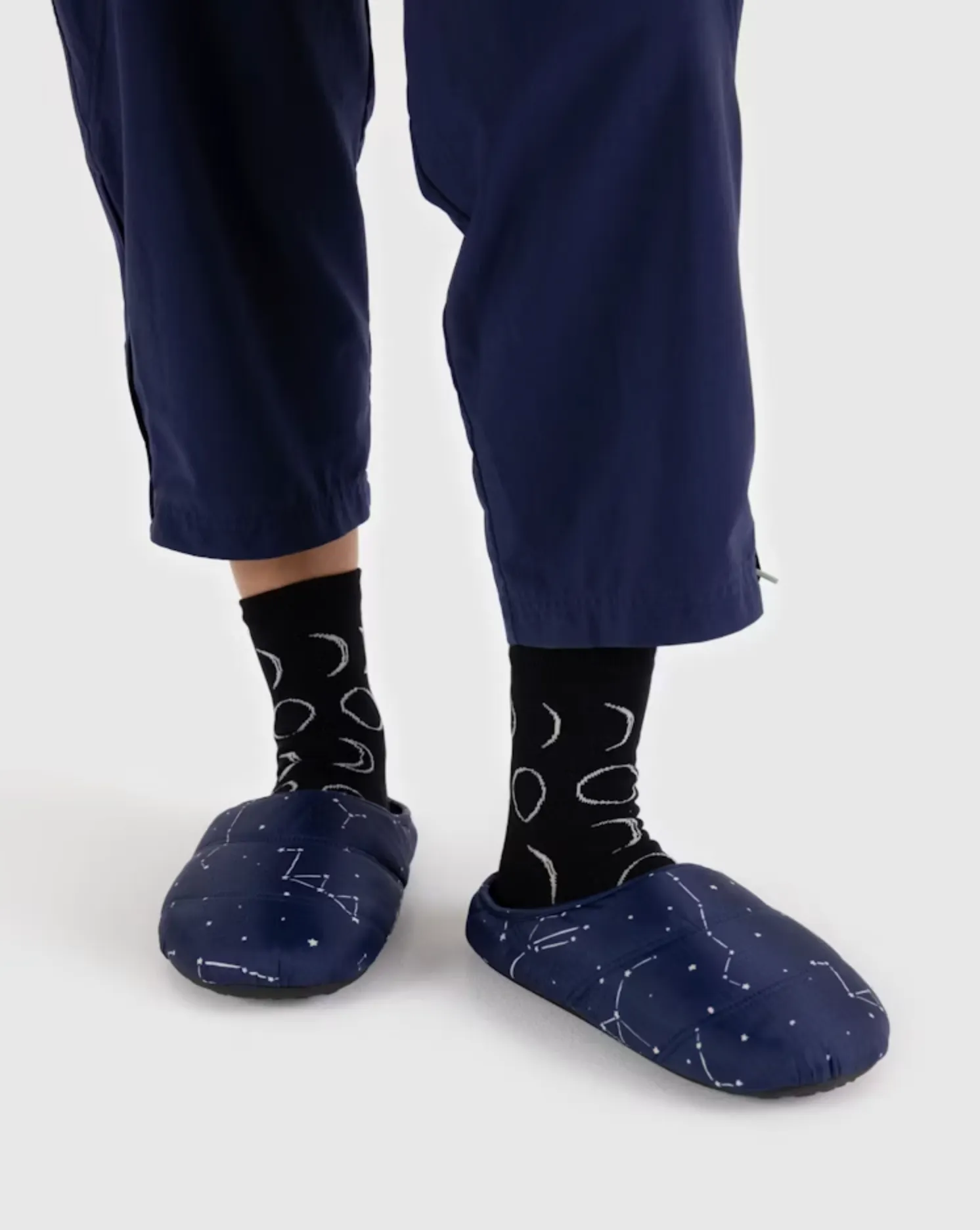 Constellation Midnight Puffy Slippers