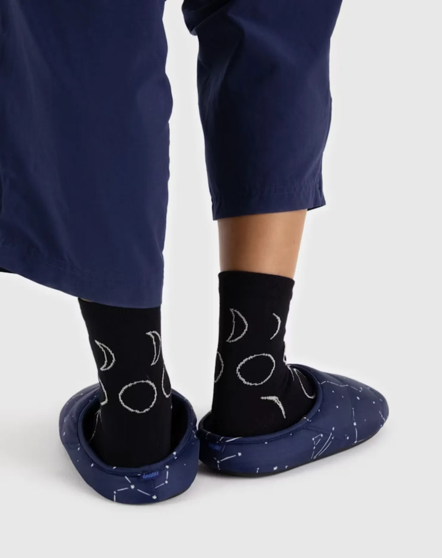 Constellation Midnight Puffy Slippers