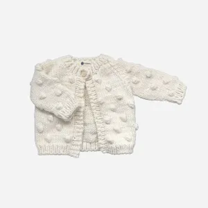 Cream Popcorn Cardigan