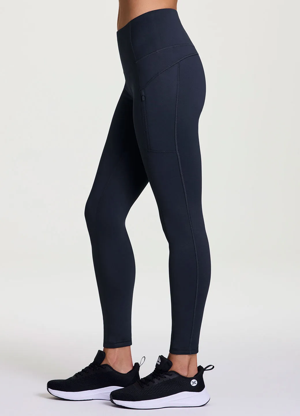 Fleece Lined Zip Pocket Legging