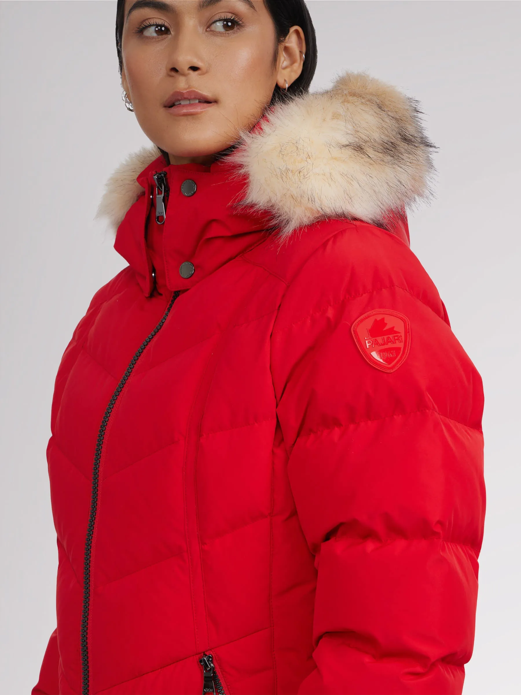 January Women's Quilted Puffer w/ Faux Fur