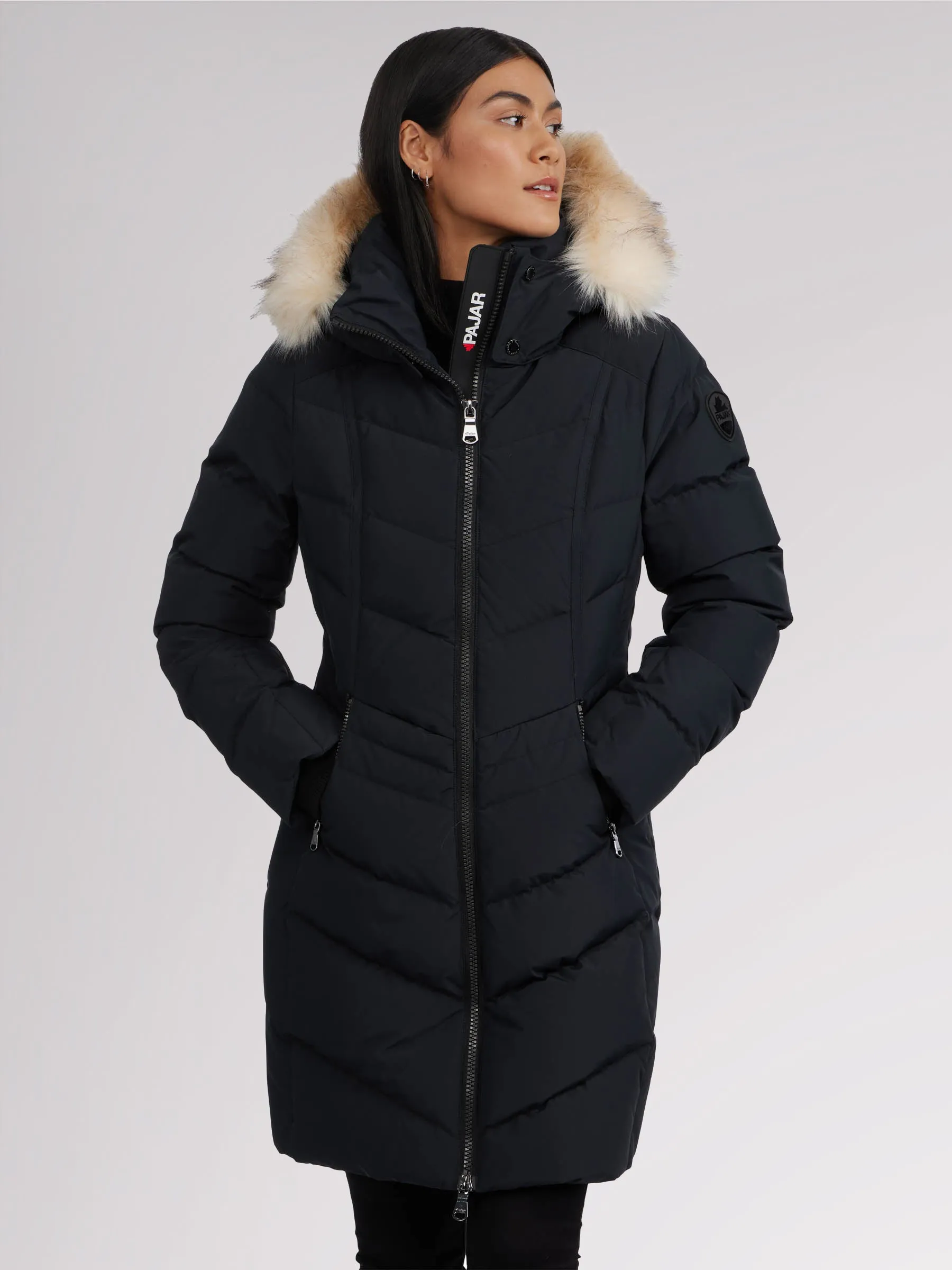 January Women's Quilted Puffer w/ Faux Fur