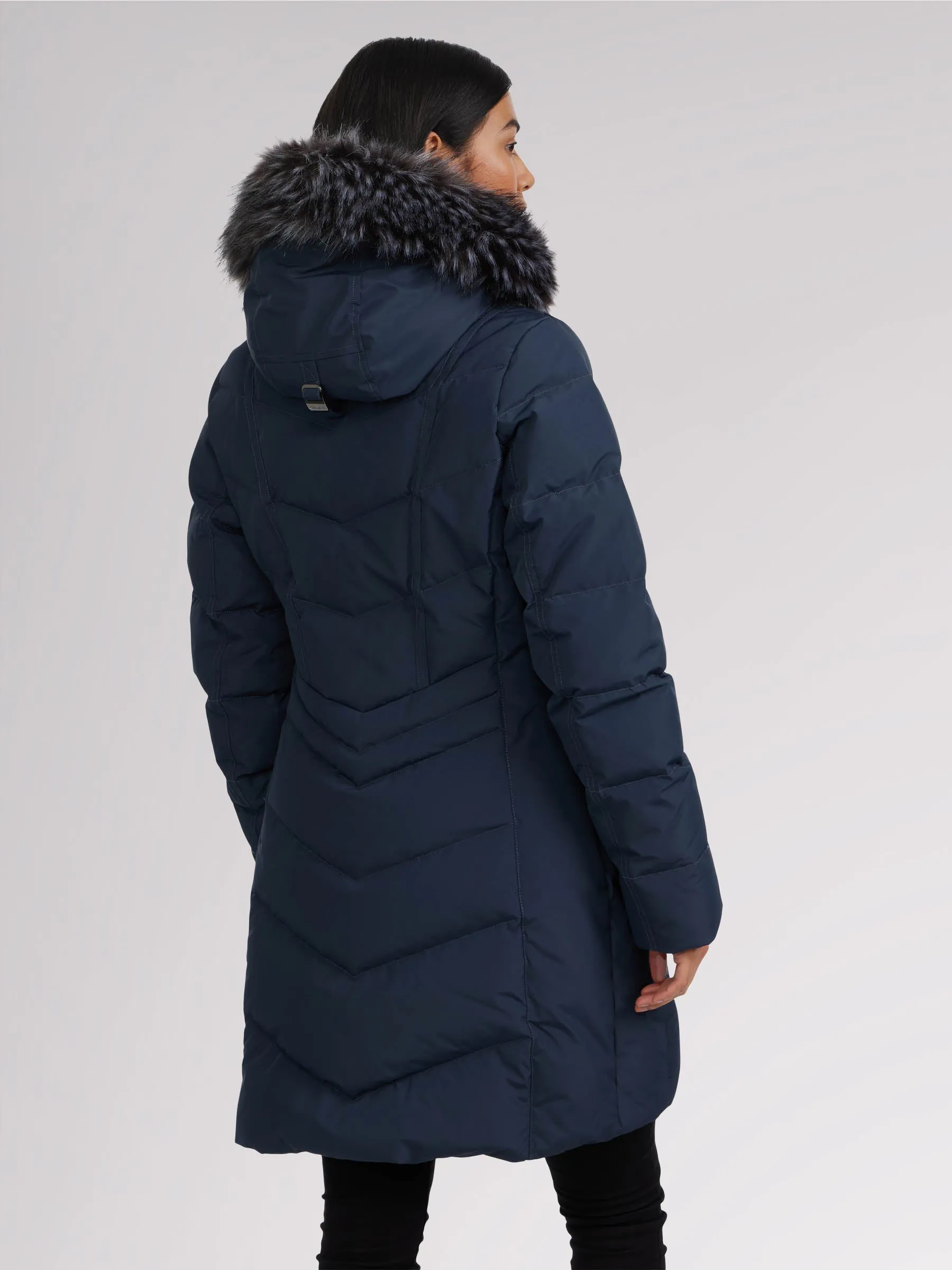 January Women's Quilted Puffer w/ Faux Fur