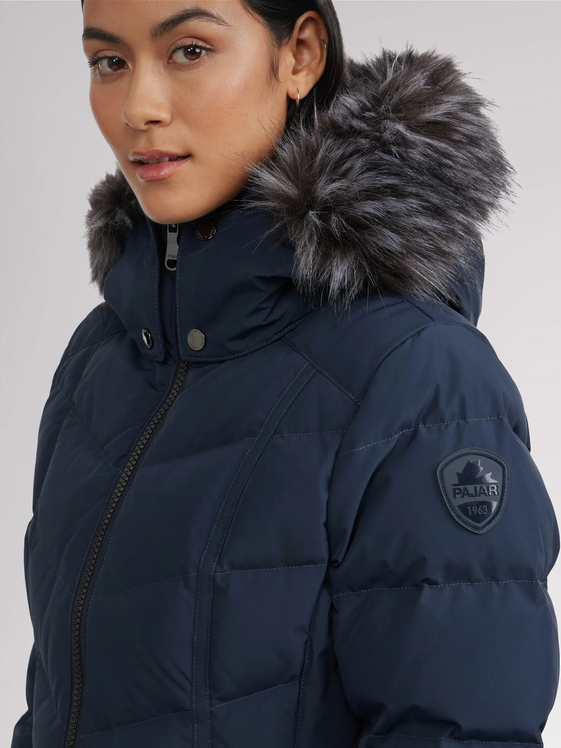 January Women's Quilted Puffer w/ Faux Fur