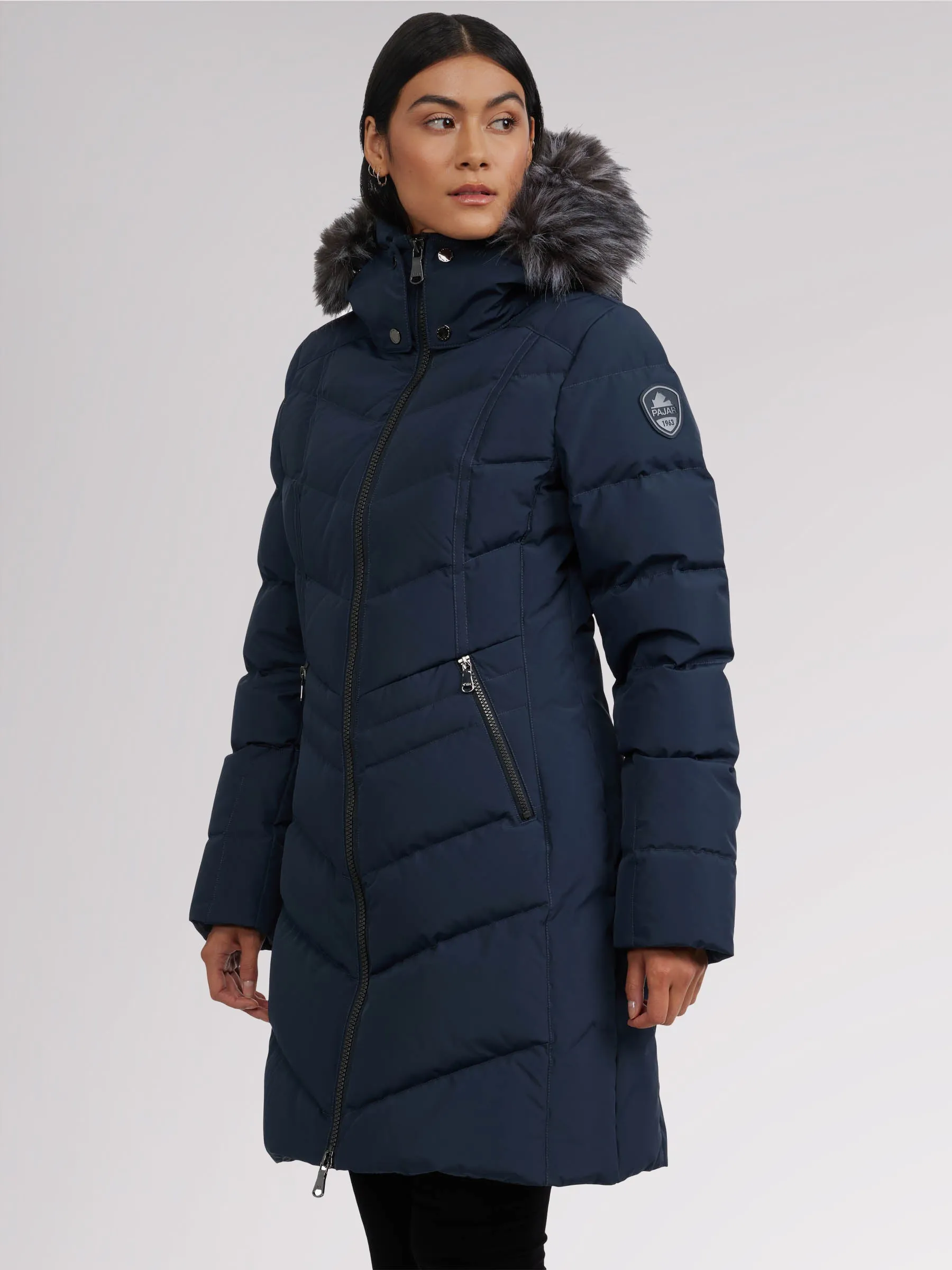 January Women's Quilted Puffer w/ Faux Fur