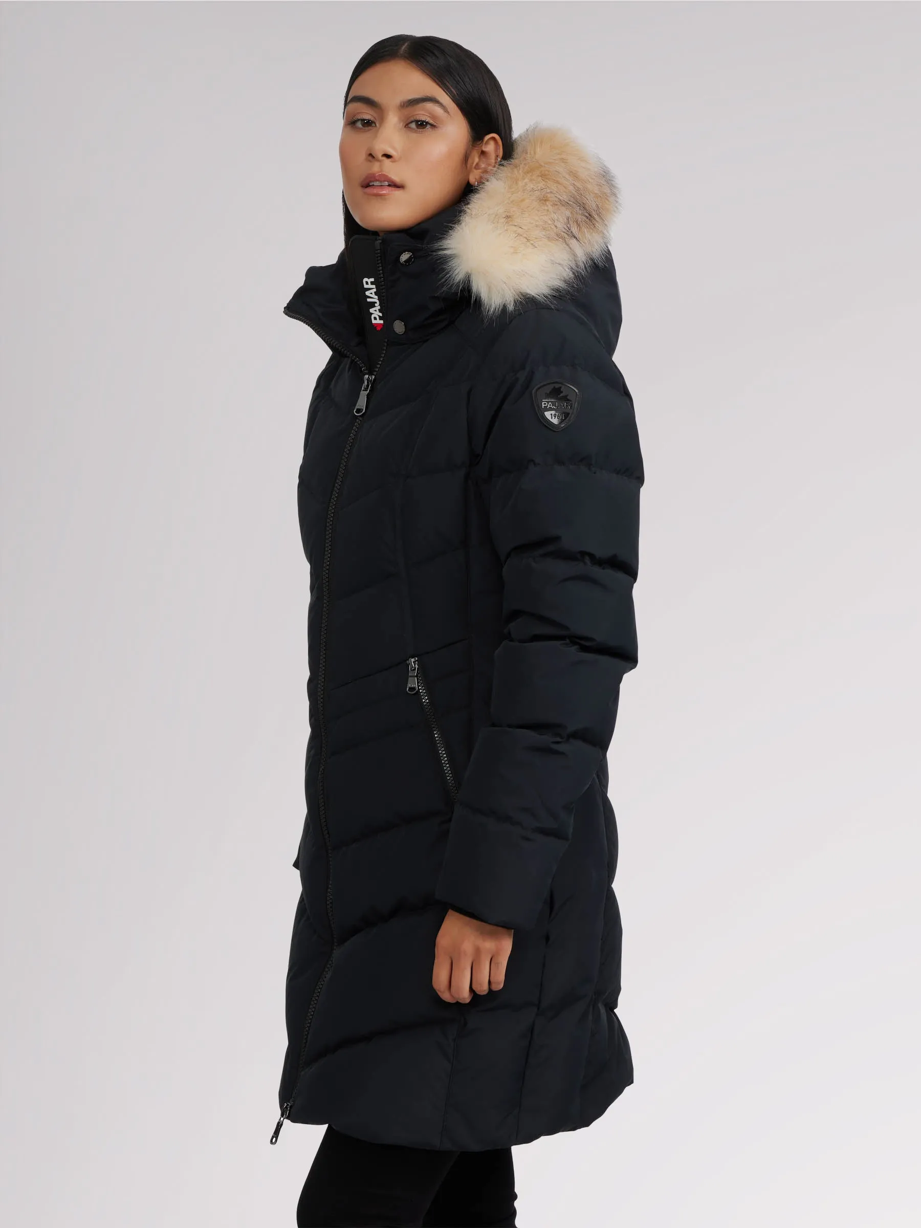 January Women's Quilted Puffer w/ Faux Fur