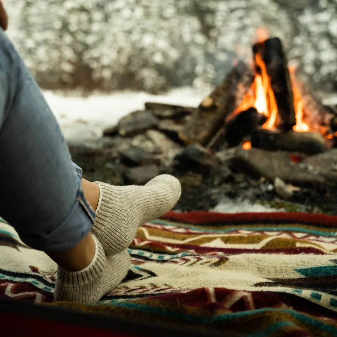 J.B. Field's Icelandic Wool Thermal Slipper Ankle Socks