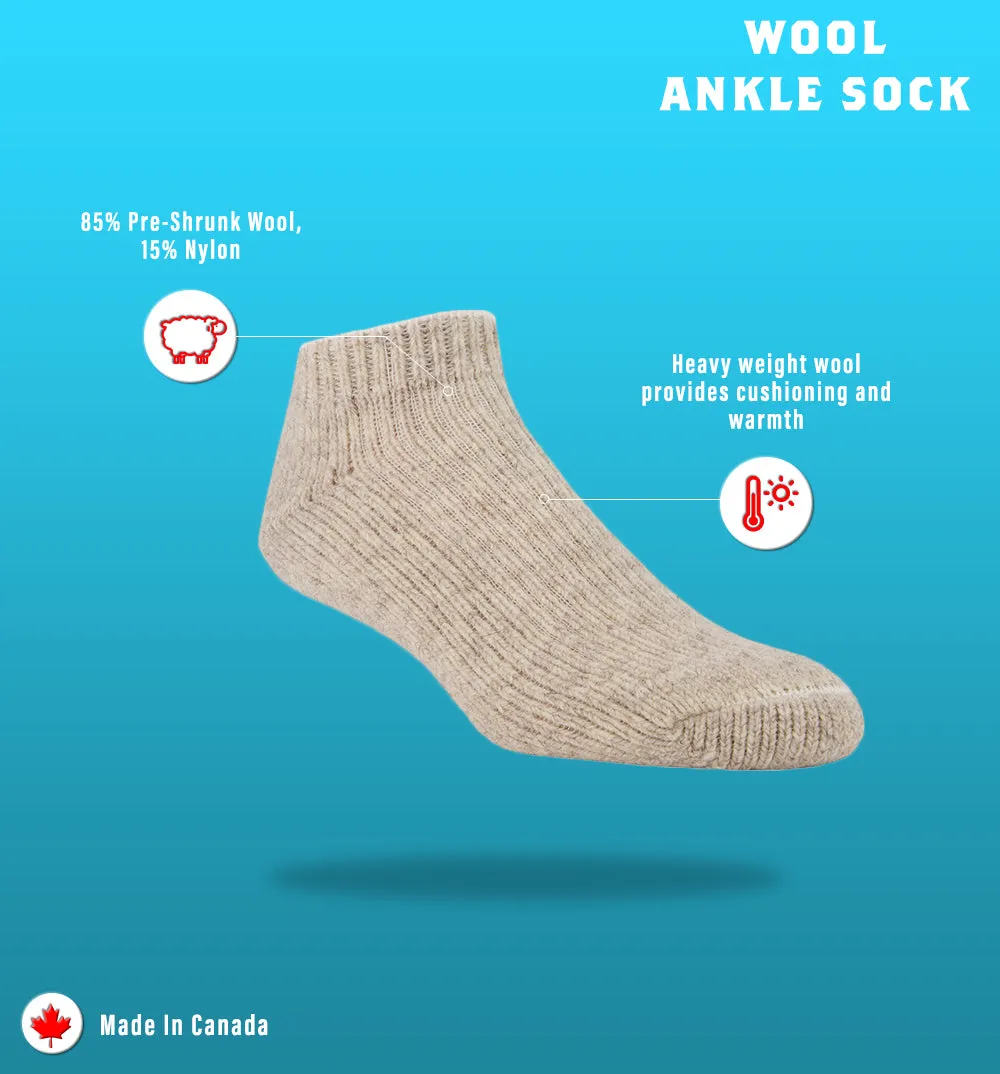 J.B. Field's Icelandic Wool Thermal Slipper Ankle Socks