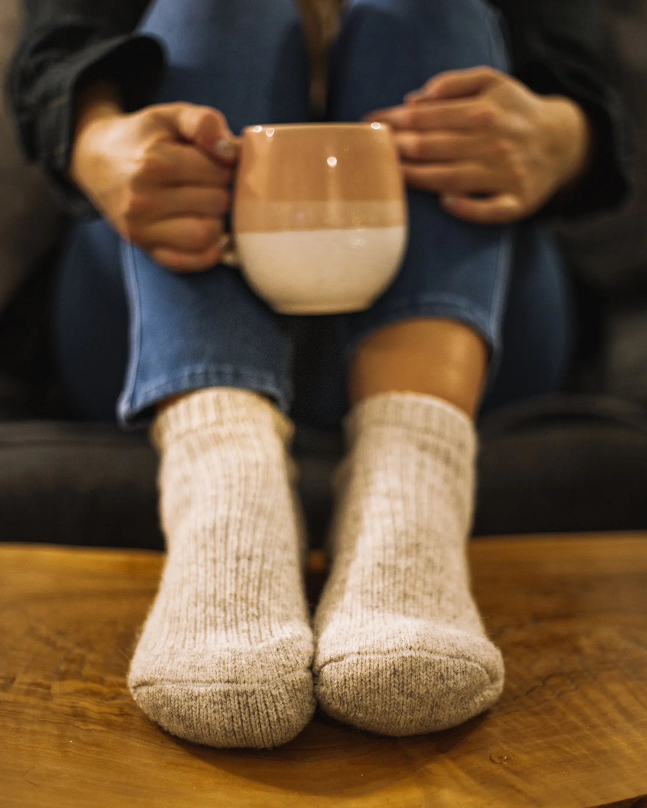 J.B. Field's Icelandic Wool Thermal Slipper Ankle Socks