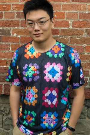 'Kaleidoscope' Crochet Print Unisex T-Shirt