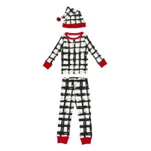 Kids' Organic Holiday PJ & Cap Set