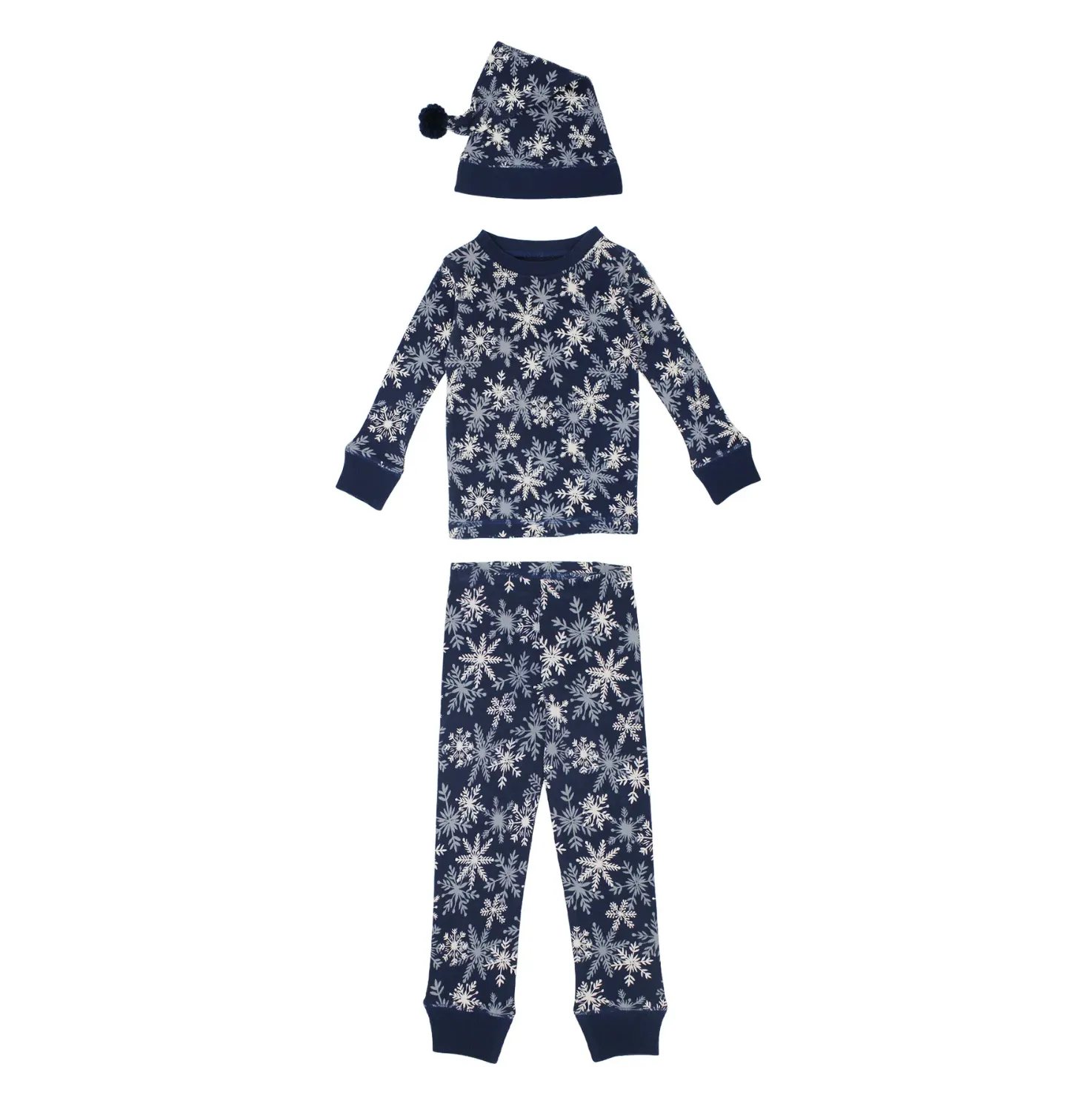 Kids' Organic Holiday PJ & Cap Set