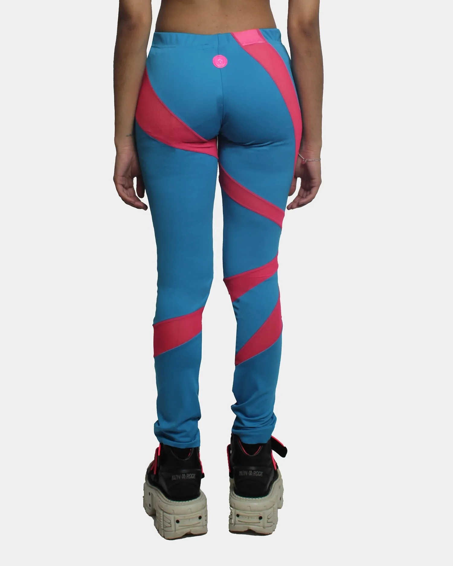 LASER LEGGINGS BLUE / PINK