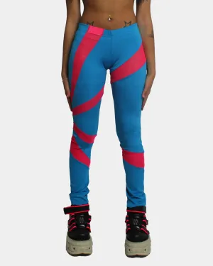 LASER LEGGINGS BLUE / PINK