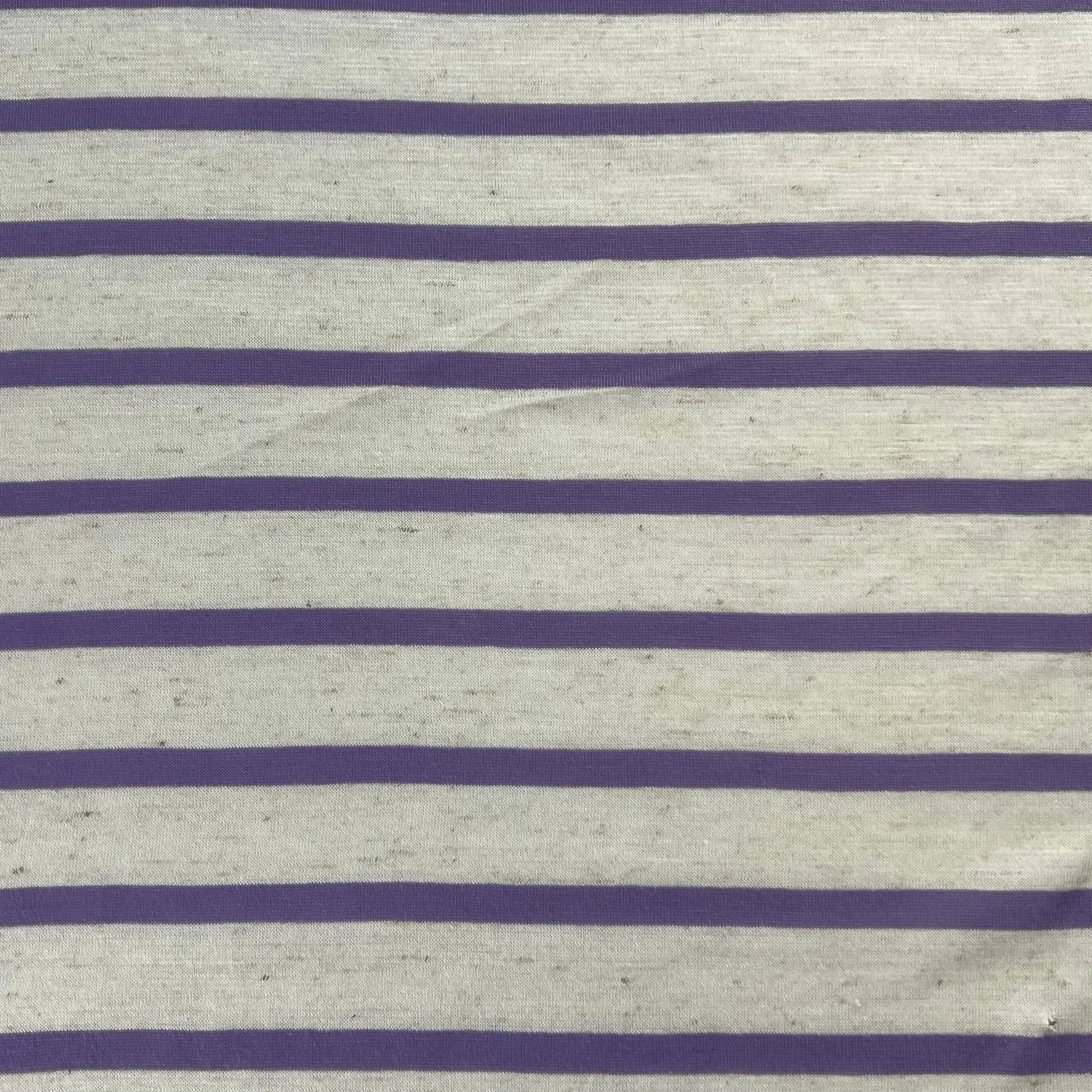 Lavender | Thick and Thin Stripe Jersey R|S - SKU 7501E #S/FF-2