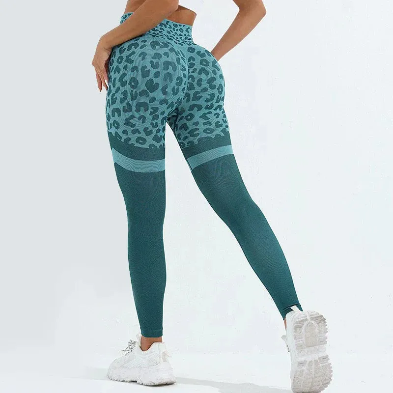 Leopard Seamless Yoga Butt Lifting Legging