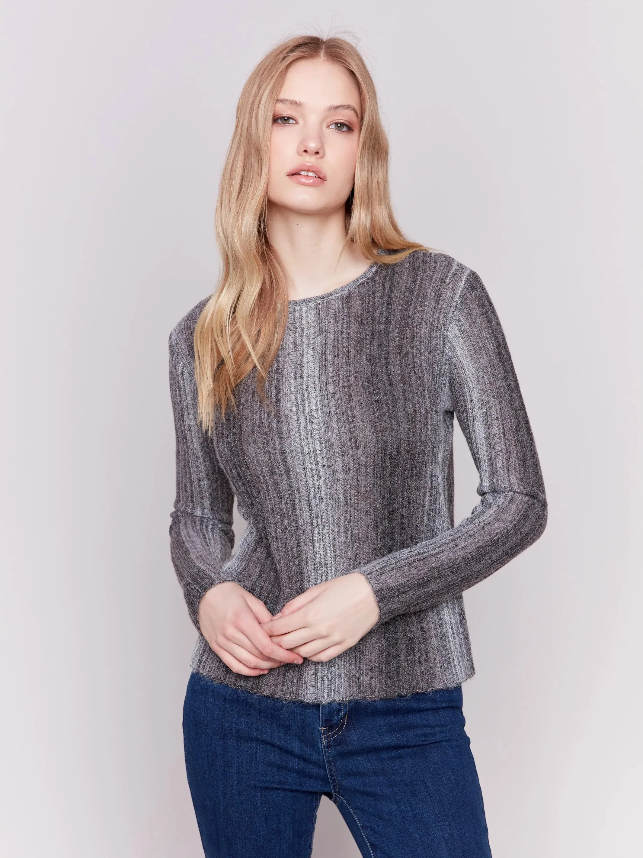 Lightweight Space Dye Yarn Sweater