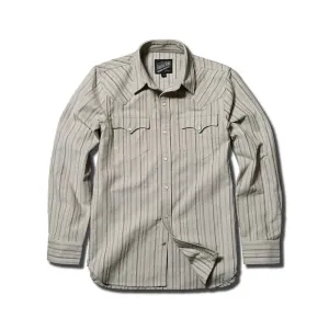 Men's Striped Corduroy Western Long Sleeves Cotton Shirt - Vintage Style