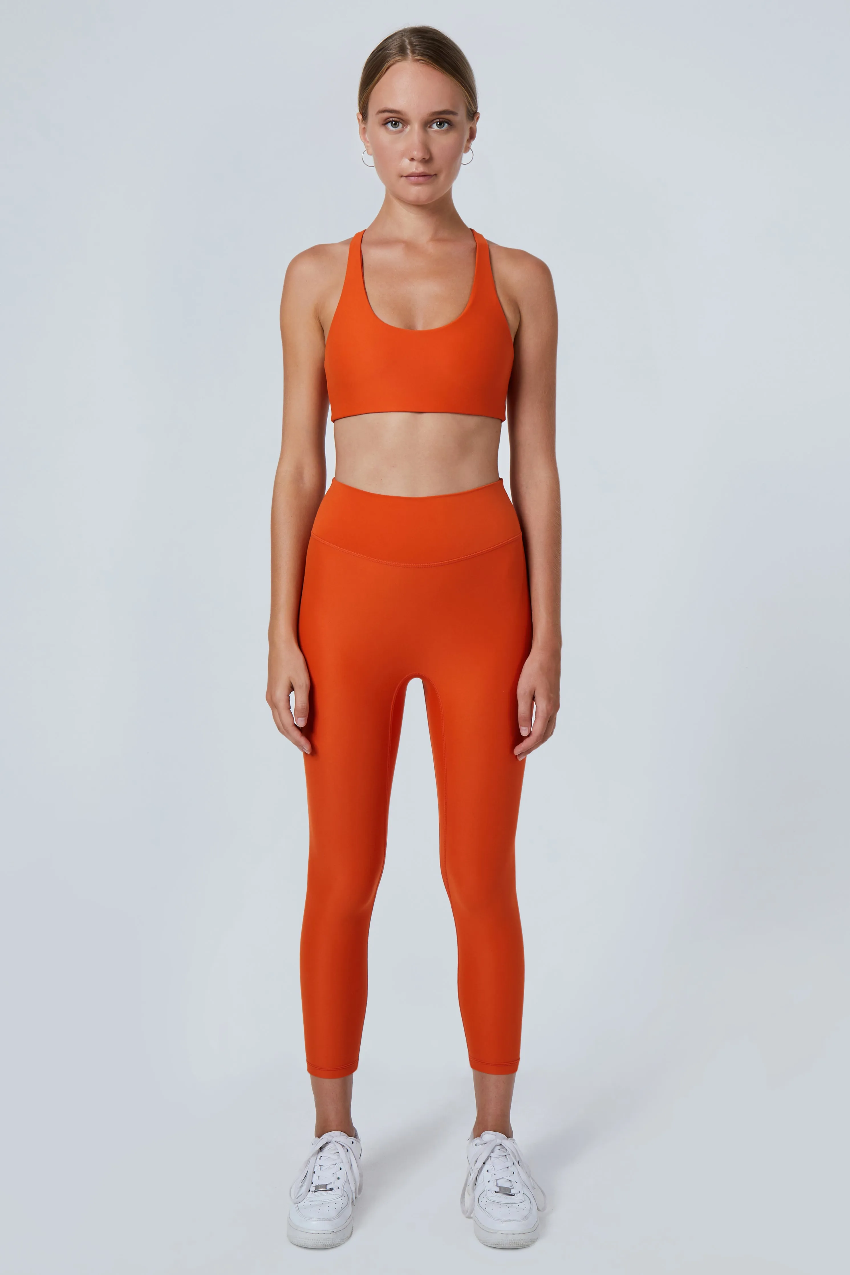 Mila 7/8 Length Leggings | Recycled Nylon | Pumpkin