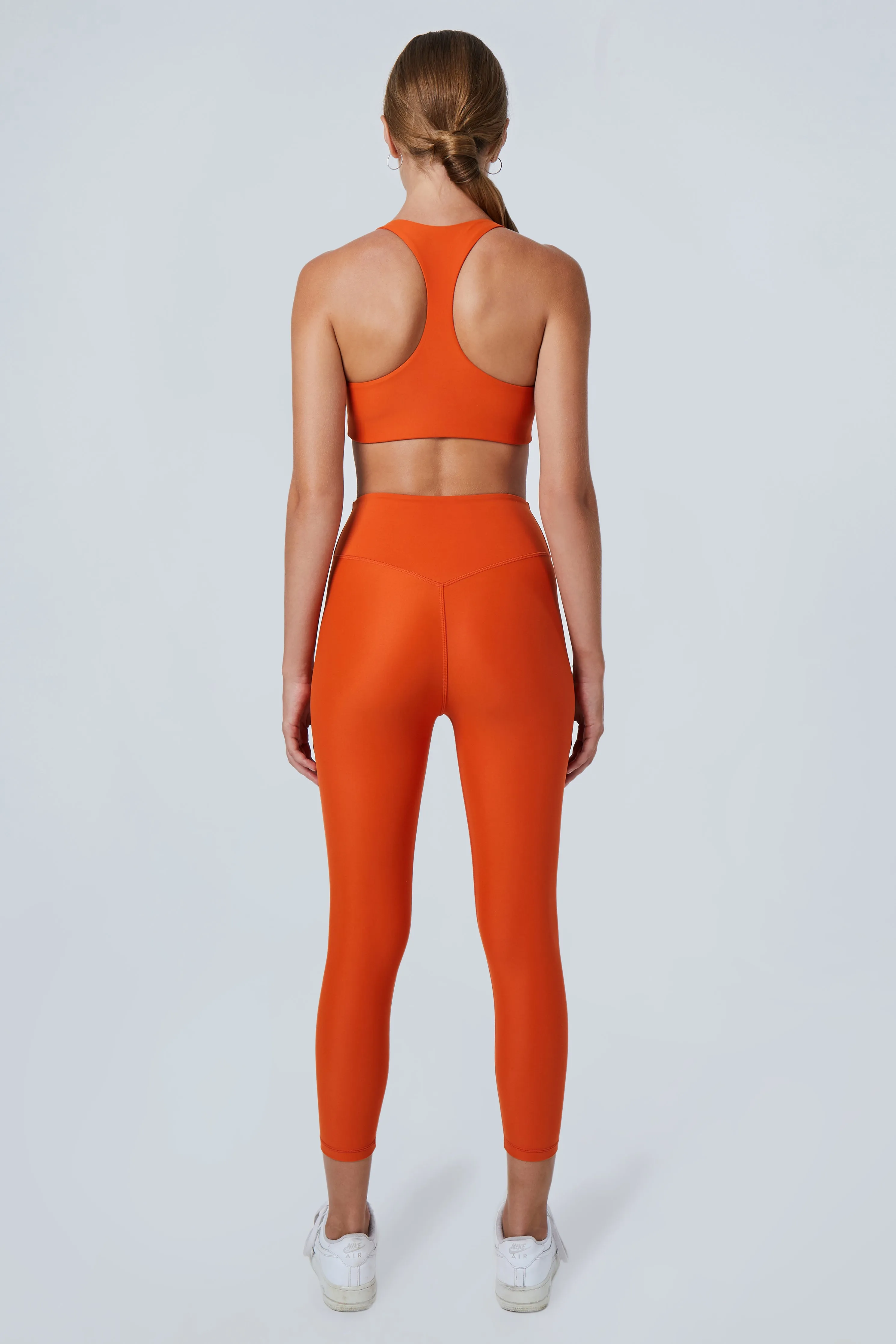 Mila 7/8 Length Leggings | Recycled Nylon | Pumpkin