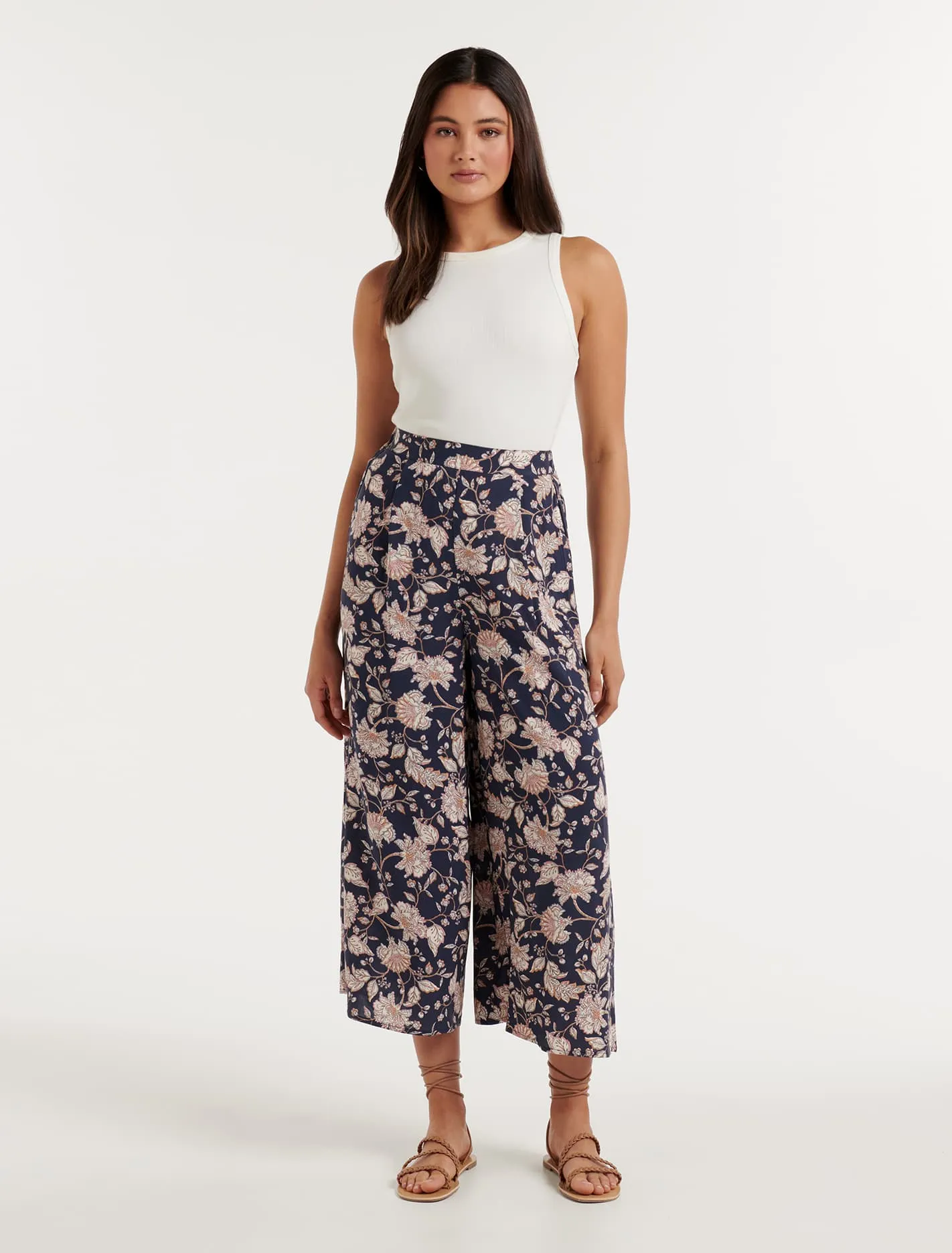 Mila Printed Elasticated Waist Pants