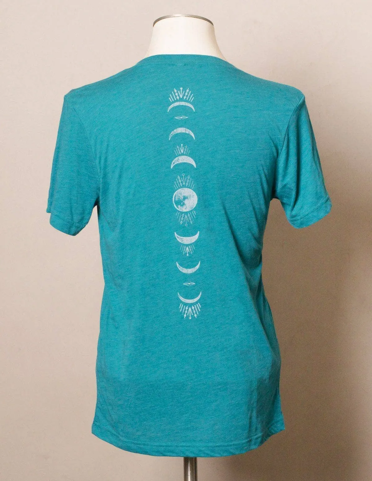 Moon Phase Unisex Tri-Blend V-Neck Tee