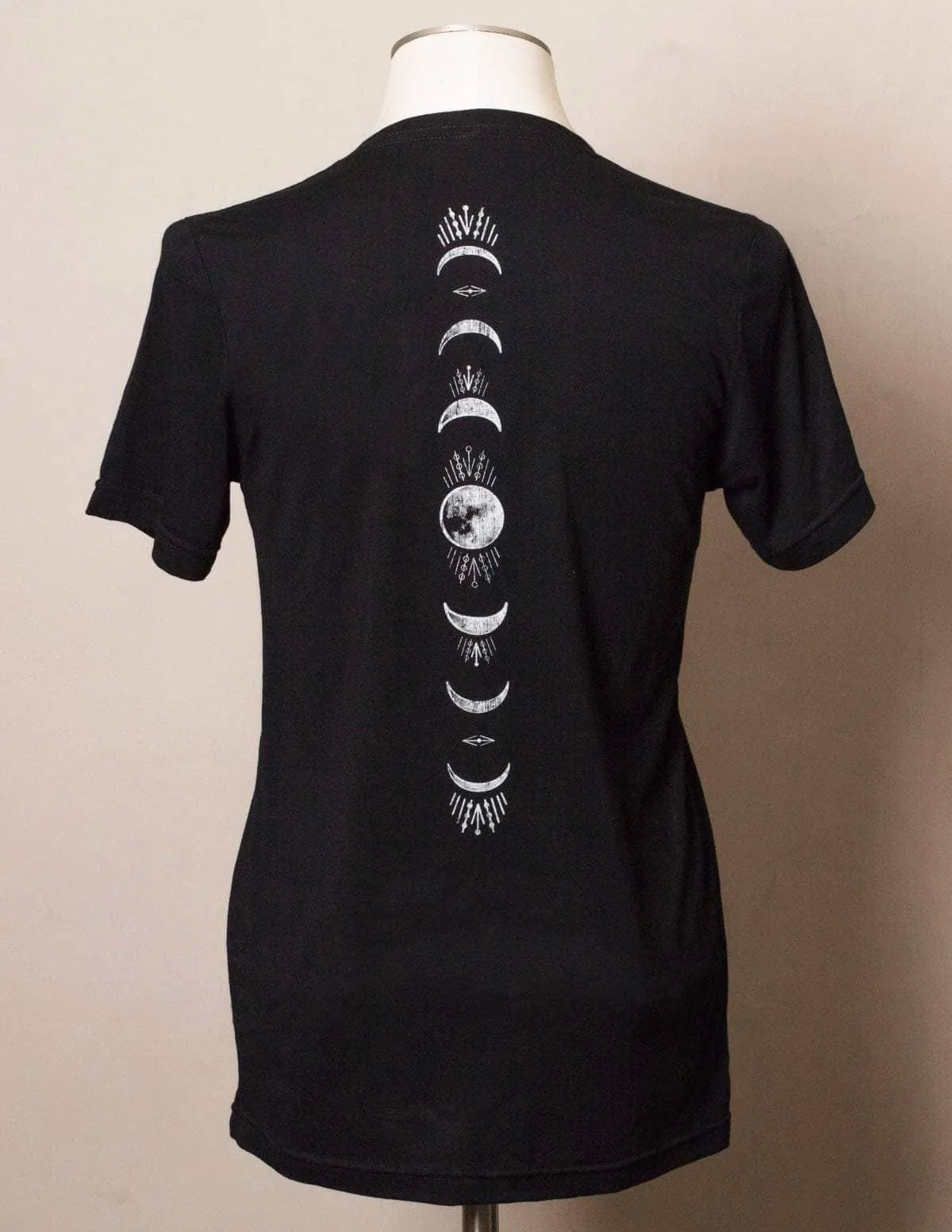 Moon Phase Unisex Tri-Blend V-Neck Tee