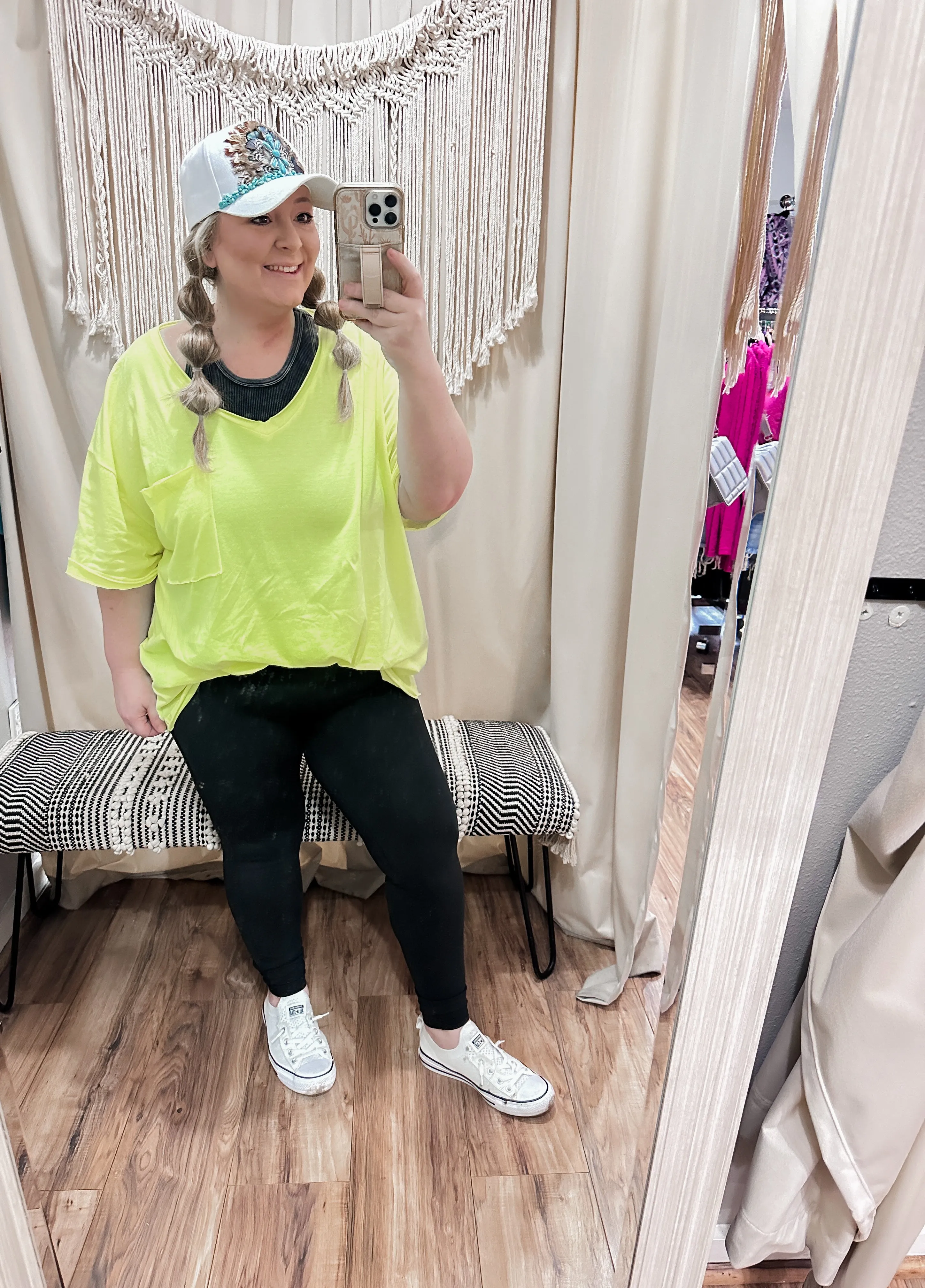 Palmer Neon Lime Oversized BF Tee