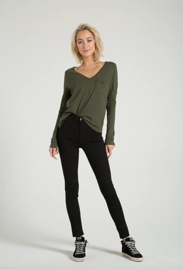 Philanthropy - Cypress Long Sleeve Tee Olive