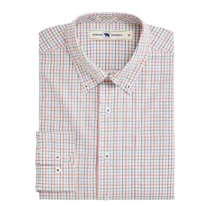 Plockton Tailored Fit Performance Button Down - Hot Sauce