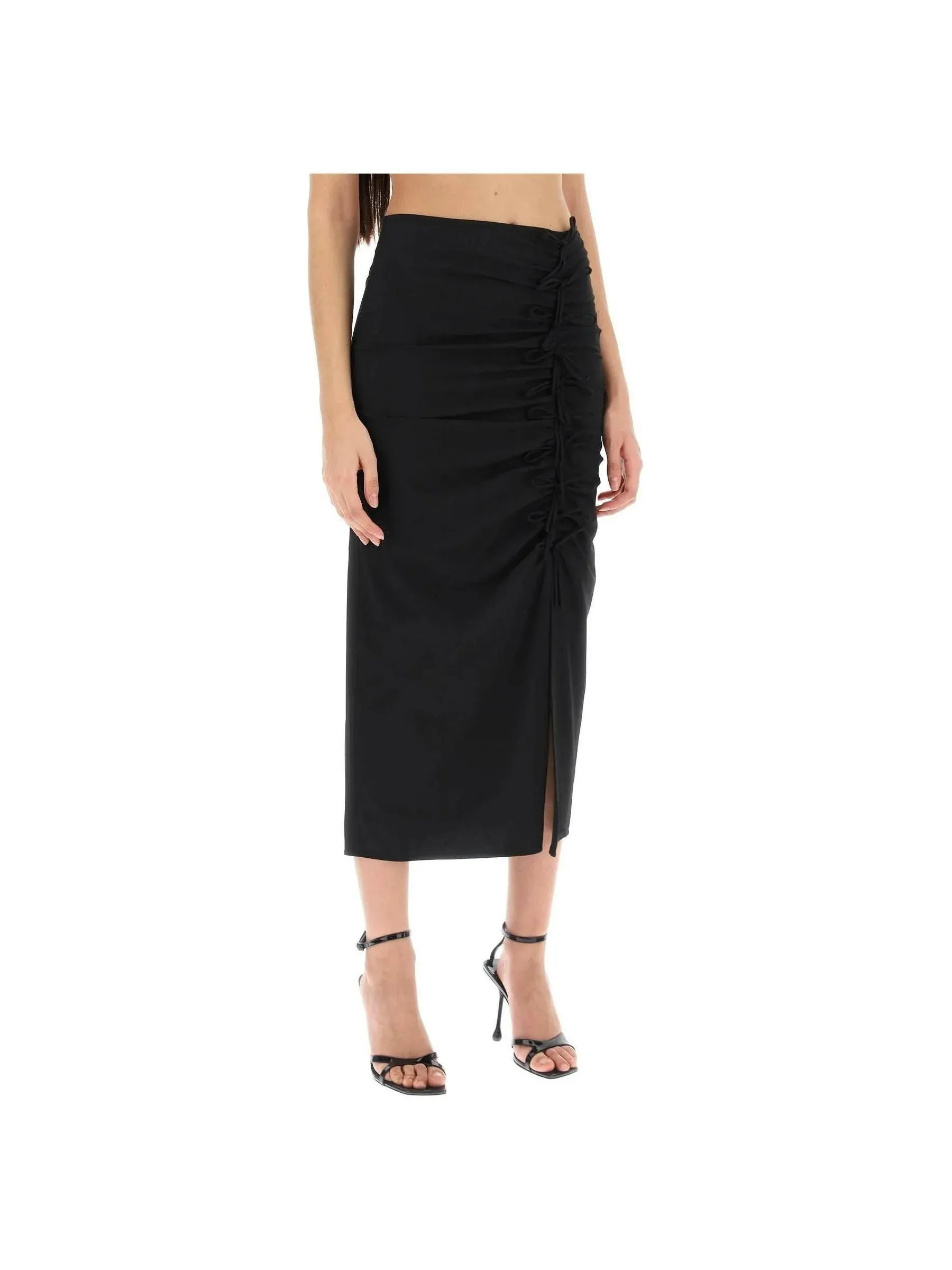 Ruched Midi Skirt