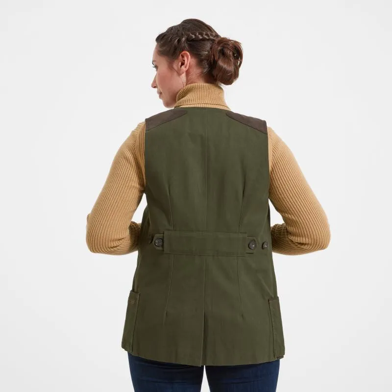 Schoffel All Season Ladies Shooting Vest - Dark Olive