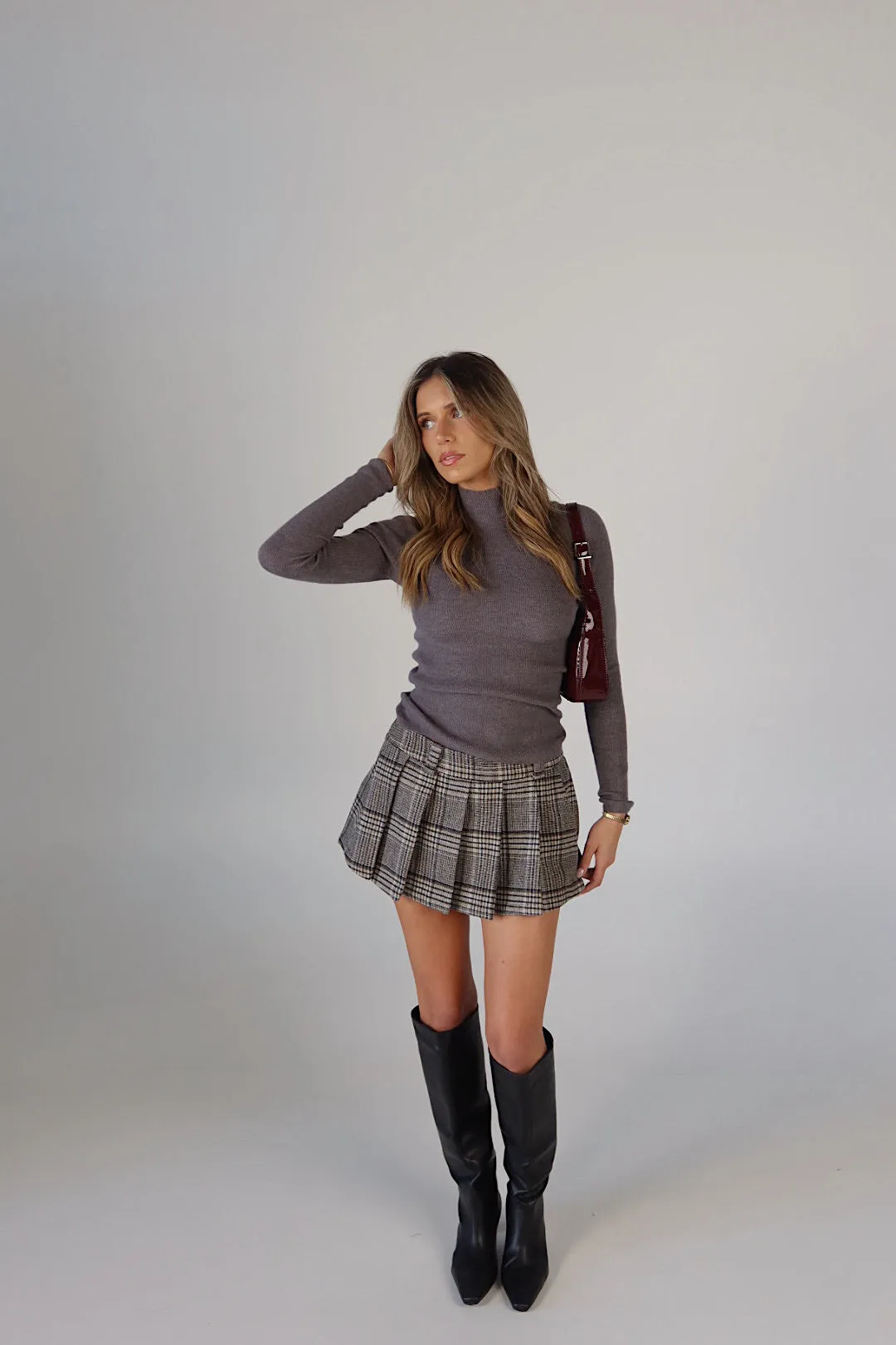 Scholar Chic Pleated Skort