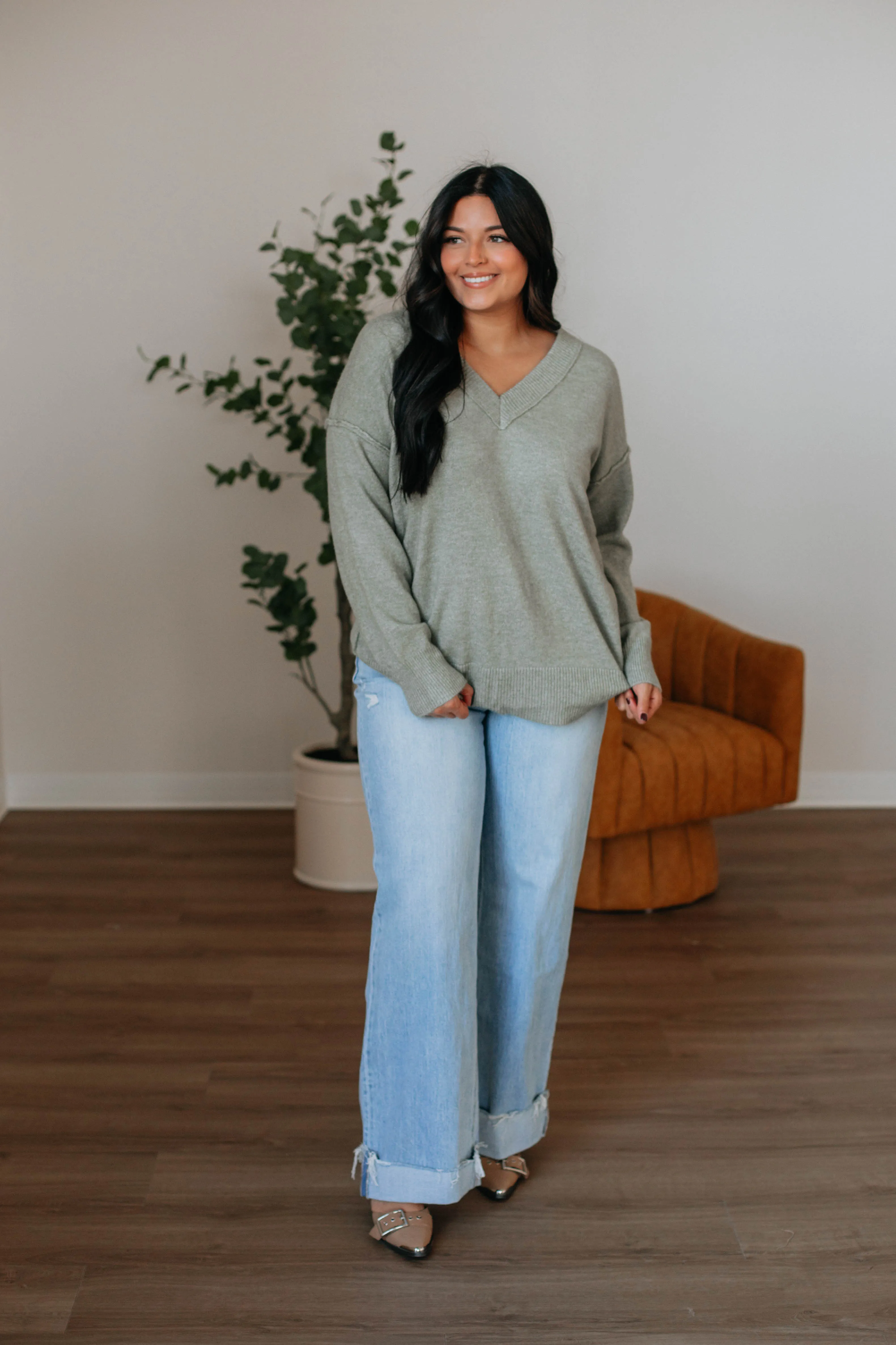 Shenia Oversized Sweater - Sage