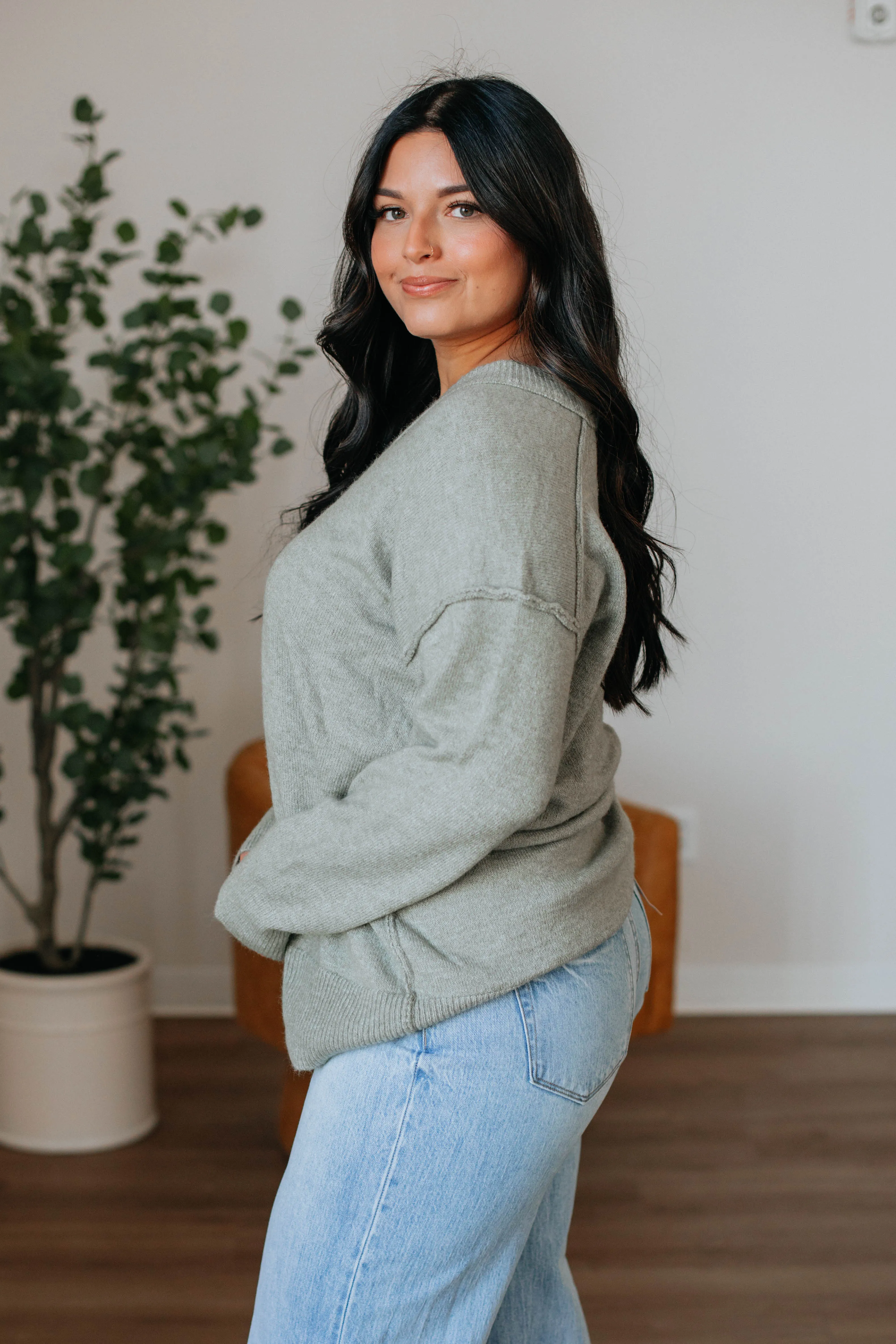 Shenia Oversized Sweater - Sage